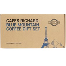 CAFES RICHARD 優質咖啡禮盒組, 250克牙買加藍山咖啡豆+250克宏都拉斯咖啡豆+250克墨西哥阿爾圖拉咖啡豆+250克摩卡耶加雪菲埃塞俄比亞咖啡豆, 1組