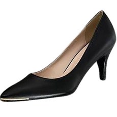 콤마슈 여성용 베이직 스틸레토 정장 펌프스 BK7003
