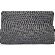 Rubber Tree 可水洗空氣線圈頸椎枕, 舒適三層布料 灰色, 1個