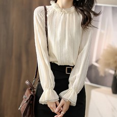 LUNA GIRL Monevi 荷葉領上衣