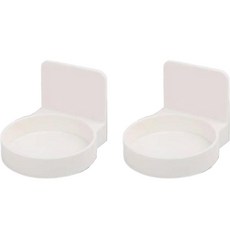 HICKIES 廚房浴室免鑽孔小物收納分裝瓶支架, 2個, 白色