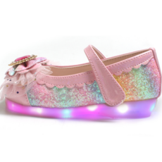 FROM'BEBE 女童茱麗葉彩虹LED公主鞋