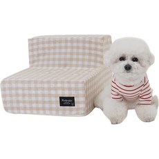 Gaekwacheonsun 紅色小狗寵物Chella Step 2層, 淺褐色