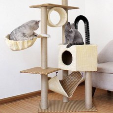 고양이 Cat Friends 냥냥이 놀이터 캣타워, 베이지, 1개