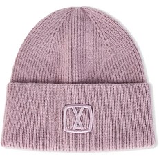 VARZAR 刺繡反折針織毛帽