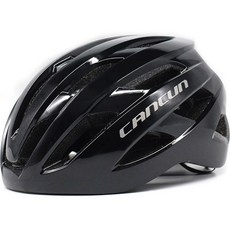 CANCUN 新款亞洲版型一體成型空氣力学超輕量自行車安全帽 220g, 亮光黑 + 紅色