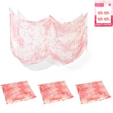 PARTYSHOW 萬聖節裝飾布 血跡 小型 180cm, 混合色, 4個