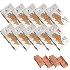 동아피엠에스 로즈골드 금속 스테이플러 심 1000p, 10개, 33호침