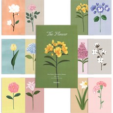 Monolike 12款The Flower明信片組, 混色