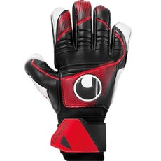 uhlsport 足球用 Powerline Soft Flex Frame 守門員手套 雙手配戴 101131001, 黑色 + 紅色 + 白色, 1個