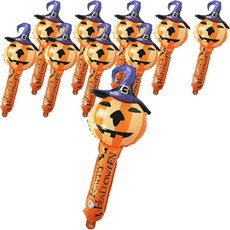 MINITTINE 鋁製加油棒氣球 鬼南瓜, 10個, 黃色