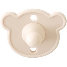 돗투돗 유아용 돗꼼 실리콘 노리개젖꼭지, 1단계, 아이보리, 1개