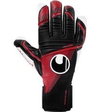 uhlsport 足球用 Powerline Absolutgrip HN 守門員手套 雙手穿戴 101130701, 黑色 + 紅色 + 白色, 1個