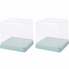壓克力公仔展示盒 彩色底板 方塊 綠色, 2個