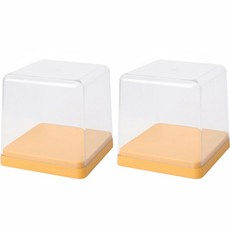 壓克力公仔盒 彩色板 方形 黃色, 2個