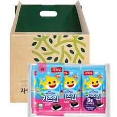 광천김 자연나라 오가닉 핑크퐁 어린이김 4g x 36p 선물세트, 1세트