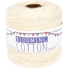 Teolsilnara 迷你筒 Blooming Cotton 18股精梳棉紗 編織線 350g, 08 象牙白, 1個