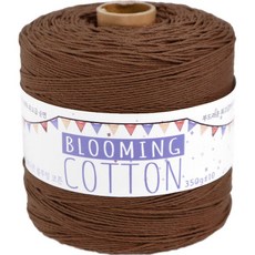 Teolsilnara 迷你筒 Blooming Cotton 18股精梳棉紗 編織線 350g, 50 棕色, 1個