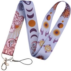 하이어리 스마트폰 컬러 넥 스트랩, 퍼플, 1개