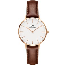 Daniel Wellington 女士 PETITE ST MAWES 皮革手錶 28mm