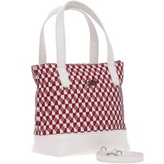 닥스 골프 여성용 골프파우치백 DKPB-023L, 사각프린트 레드, 1개