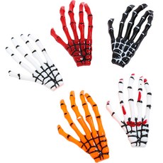 피앤비유니티 손뼈 머리핀 5종 세트, 화이트 + 블러드 + 오렌지 + 레드 + 블랙, 1세트