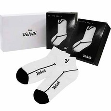 Volvik 短襪 男款+女款組, 白色