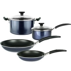 MEYER 美亞 Radiance 電磁爐鍋具4件組, 1套, 藍色, 28cm平底鍋 + 22cm平底鍋 + 20cm單柄鍋 + 24cm雙耳鍋