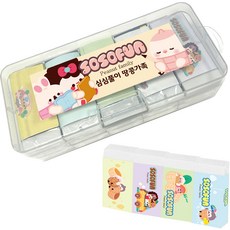 DADA Sosofun便當橡皮擦 15入+多功能多功能盒 B組, 隨機出貨, 1組