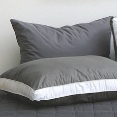 tacca tacca 可水洗 Mix& 枕頭, 2個, 炭灰白