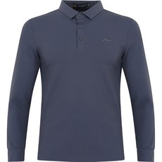 FERRA US 男士柔軟壓紋高爾夫長袖衫 CTF3OM2138