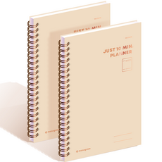 MONOGRAM Just 10 Minute Planner 100DAYS MG-0010, SWEET BROWN, 2個