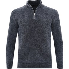 FERRA US 男款毛絨針織半拉鍊高爾夫長袖衫 CTFW3RV2031