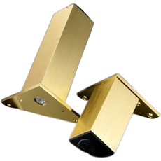 Futuro Lab 可調節高度鋁製電視櫃家具支腳 400mm 4入, 金色, 4個