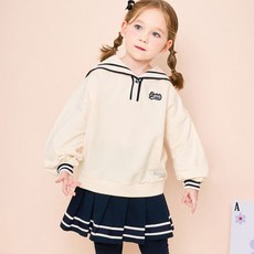 JELISPOON 女童款可愛水手領長袖褲裙套裝