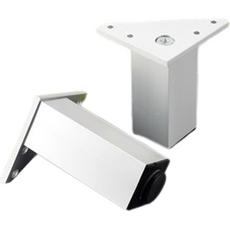 Futuro Lab 可調式高度鋁製電視櫃家具支腳 180mm 4入, 銀色, 4個