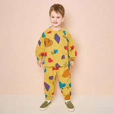 JELISPOON 童款繽紛撲克牌印花長袖套裝