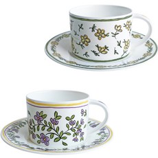 Twig NEWYORK DAISY CHAIN & FORGET ME NOT 杯墊 2人組, 混合色, 1套