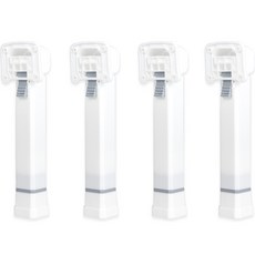 折疊式4段高度可調式桌腳, 白色, 4支