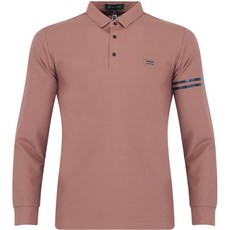 FERRA US 男士絲綢觸感高爾夫長袖襯衫 CTF3OM2137