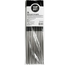 CAMEL 彩色不鏽鋼真空筷10雙組, 黑色, 單品, 1套