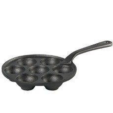 SKEPPSHULT Original鑄鐵7孔章魚燒烤盤 黑色, 單品