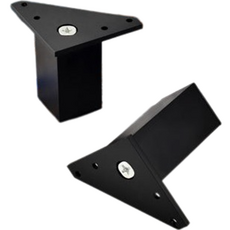 FUTURO LAB 可調節高度鋁製電視櫃家具腳 200mm 4入, 黑色, 4個