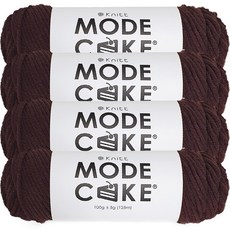 Knitt Mode Cake針織紗100g, 07 棕色, 4入