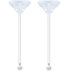 soonsooa Hegen奶瓶適用可彎曲矽膠奶瓶吸管 B型, 2個, 透明