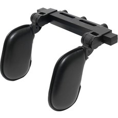 NORMAL LIFE 車用頭枕頸枕, 黑色, 1個