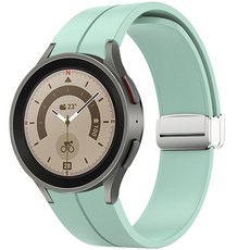 힐링쉴드 GMS 시리즈 마그네틱 버클 실리콘 갤럭시 워치 스트랩 20mm, 라이트그린(GMS-06)