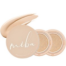 MIBA Nano-fit Proof氣墊粉餅+替換芯 2入組, N23 Natural Beige, 1組