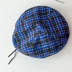 돌핀웨일 아동용 어게인 체크 모자 베레모