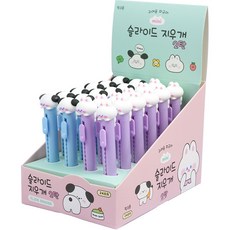 Pinkfoot 動物造型公仔筆型橡皮擦2款 各12入, 混色, 1盒